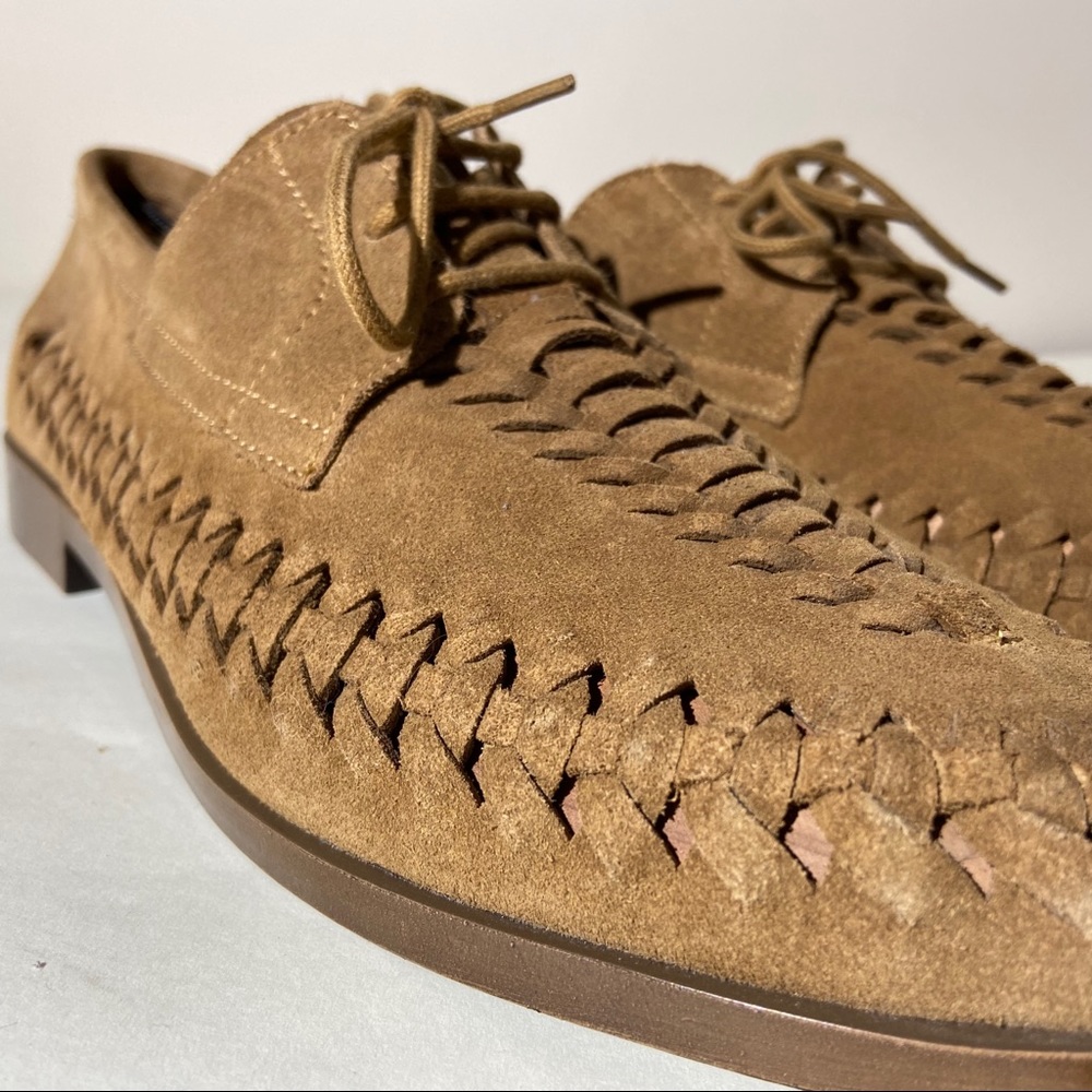 Zara Man Men’s Woven Leather Dress Shoes